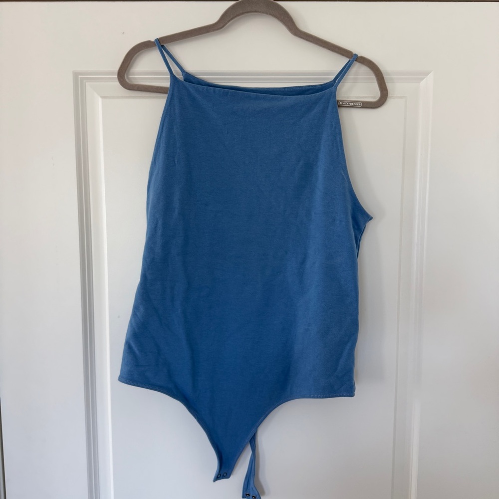 Abercrombie Blue Sleeveless Bodysuit